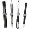BTSKY Stainless Steel Pen Holder Clips 8 Pack (Black)(Silver)
