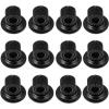 BTSKY ® 6 Pack Black Plating Pen Holder Clips- Self Adhesive Pen Pencil Holder Pen Clip Holder with Adjustable Spring Loop Fit any Size Pens Markers Use in Home Office Whiteboard Kitch Car(Black)