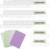 BTSKY 2.2 Inch Insertable Self-Adhesive Index Tabs with Printable Paper Inserts Clear Plastic Sticky File Folder Labels Convenient Divider Index Tabs Stick on Books, Folders, Notebooks,etc (75 Pcs)(Clear-75 Pcs)