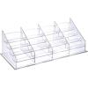 BTSKY Clear Acrylic Business Card Holder for Desk, 4 Tier 16 Pockets Acrylic Business Card Stand Organizer Premium Thickened Business Card Display Holder Name Cards Holders Fits 2.2 x 3.7 Inch