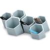BTSKY Creative Pen Holder, Pen Container, Brush Pot, Combination Desktop Storage Organizer Desk Decoration, Multifunctional Creative Hanging Planter Holder(Green)(Green)