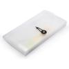 BTSKY Expanding File Folder – 13 Pockets, Small Accordion File Folder, Expandable Card Ticket Holder, Plastic Business Document Organizer, Khaki Translucent(White Translucent)
