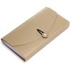 BTSKY Expanding File Folder – 13 Pockets, Small Accordion File Folder, Expandable Card Ticket Holder, Plastic Business Document Organizer, Khaki Translucent(Khaki)