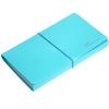 BTSKY Expanding File Folder – Blue, Plastic, 10.2in x 1in x 5.7in, 13 Pockets, Easy Subdivision, Fasten Rope Closure(Blue)