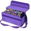 BTSKY Handy 80 Slot Carrying Lipstick Organizer Marker Case Holder for Touch Spectrum Noir Paint S, Purple