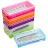 BTSKY Large Capacity Pencil Box, Office Supplies Storage Organizer Box, Brush Painting Pencils Storage Box Watercolor Pen Container Drawing Tools Colorful(Colorful)