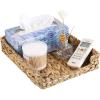 BTSKY Multipurpose A4 File Tray Natural Water Hyacinth Desk Tray Organizer Woven Letter Size Desk Documents Trays Magazine Files Storage Basket Organizer Bin for Office Cosmetics Bathroom