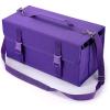 BTSKY New 171 Slots Marker Case Lipstick Organizer-Canvas Markers Holder for for Primascolor Markers and Copic Sketch Markers (Black)(Purple)