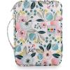 BTSKY Portable Colored Pencil Case – Colored Pencil Organizer Holds 166 Pencils or 112 Gel Pens Large Capacity Zippered Pencil Holder Gel pens(Pink Flowers)