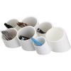 BTSKY Tilting Cylinder Creative Pen Holder Pen Container, Brush Pot, Combination Desktop Storage Organizer Desk Decoration, Creative Cylinder Hanging Planter Holder Multifunctional Wall-Mounted Hanging Shelves (Blue)(White)