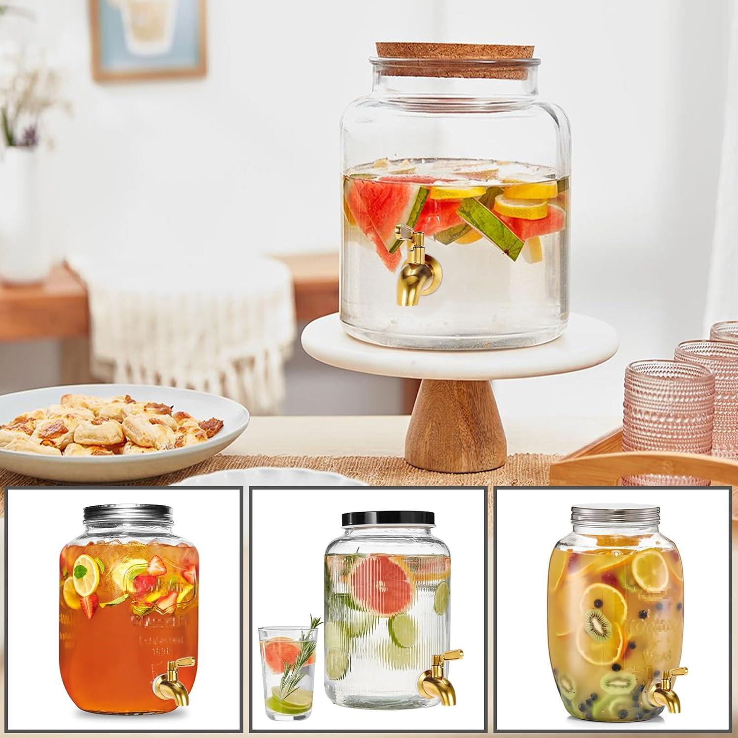 imageBTSKYStainless Steel Beverage Dispenser Replacement Spigot Fits 16mm58 inchOpening No Lead Dispenser Replacement Faucet Polished FinishGold