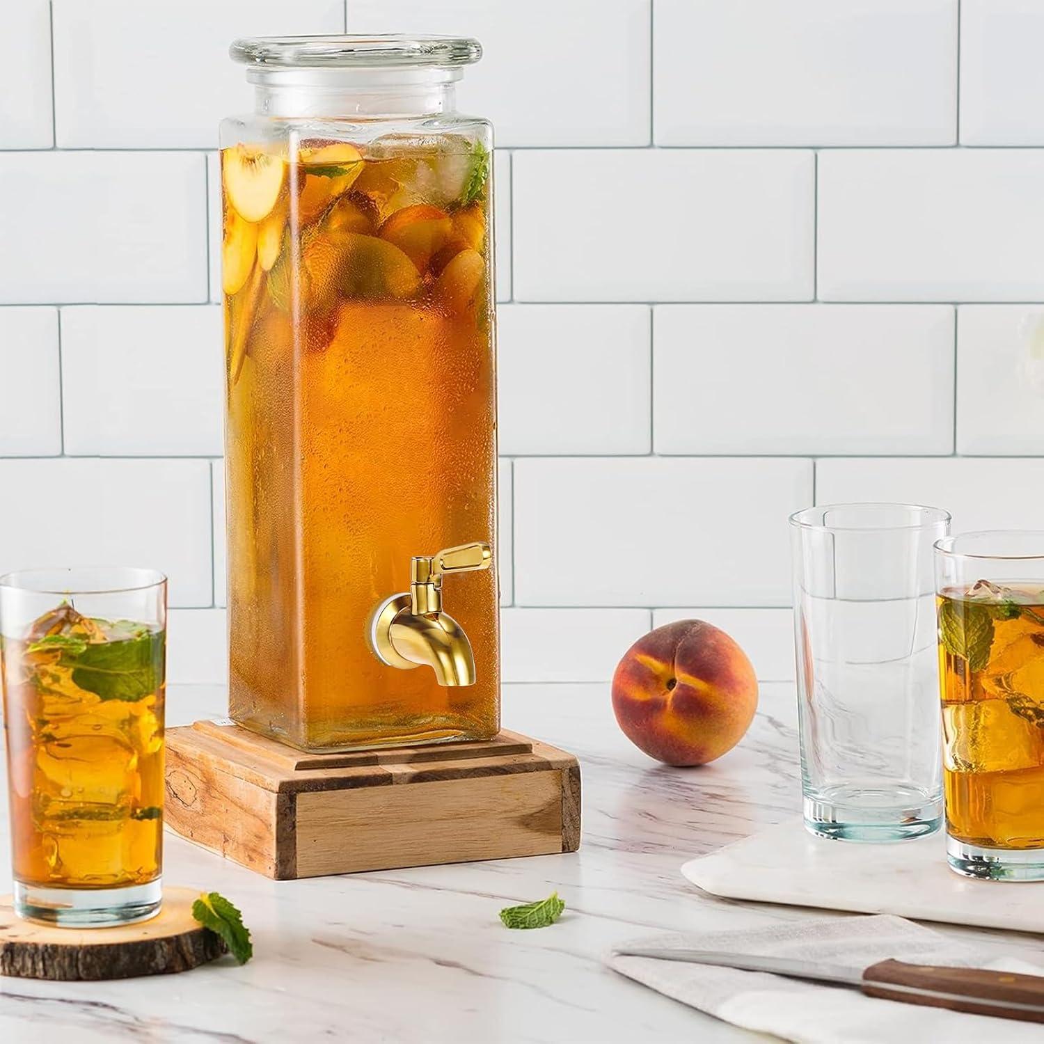 imageBTSKYStainless Steel Beverage Dispenser Replacement Spigot Fits 16mm58 inchOpening No Lead Dispenser Replacement Faucet Polished FinishGold2 Pack