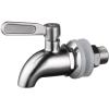 BTSKY™Stainless Steel Beverage Dispenser Replacement Spigot Fits 16mm（5/8 inch）Opening – No Lead Dispenser Replacement Faucet, Polished Finish(Silver)