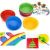 BTSKY Plastic Sorting Bowls, Assorted Colors Set of 10