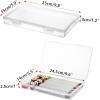 BTSKY Clear Plastic Storage Box with Flap Lid, Multipurpose Craft Organizers and Storage Box Art Supply Storage Organizer Plastic Sewing Box for Beads Pencils Notebooks, 2 Pack Medium(Medium Small-4 Pack)