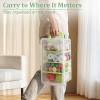 BTSKY Clear Plastic Dividing Storage Box with 4 Deep Compartments Adjustable Storage Bin with Lid Portable Craft Container Multipurpose Sewing Box Art Supply Organizer, 13.9×7.9×6.2 Inches, Green(13.9×7.9×6.2 Inches-Green)