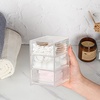 BTSKY 1 Pack Small Acrylic Storage Organizer with Drawers, 3-Layer Clear Desktop Organizer for Office Supplies Mini Storage Box with Drawers for Desk, Desktop Makeup Drawer Jewelry Storage Box(Clear)