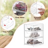 BTSKY 1 Pack Small Acrylic Storage Organizer with Drawers, 3-Layer Clear Desktop Organizer for Office Supplies Mini Storage Box with Drawers for Desk, Desktop Makeup Drawer Jewelry Storage Box(Clear)